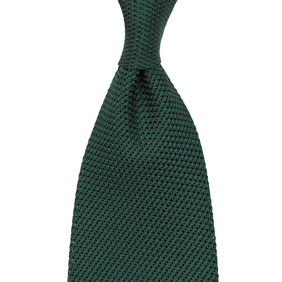 Grenadine / Garza Fina Tie - Forest Green - Hand-Rolled