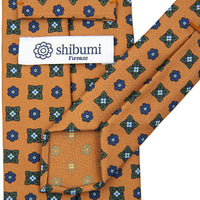 Anniversary Collection - Floral Printed Silk Tie - Honey
