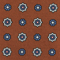 Floral Printed Bespoke Silk Tie - Beech