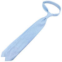 Japanese Ramie Tie - Sky Blue - Hand-Rolled