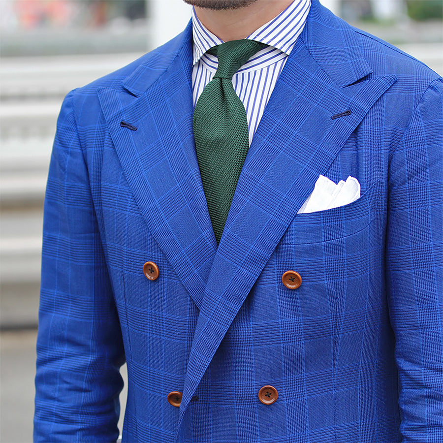 Grenadine / Garza Fina Tie - Forest Green - Hand-Rolled