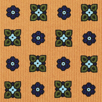 Floral Printed Silk Bespoke Silk Tie - Honey