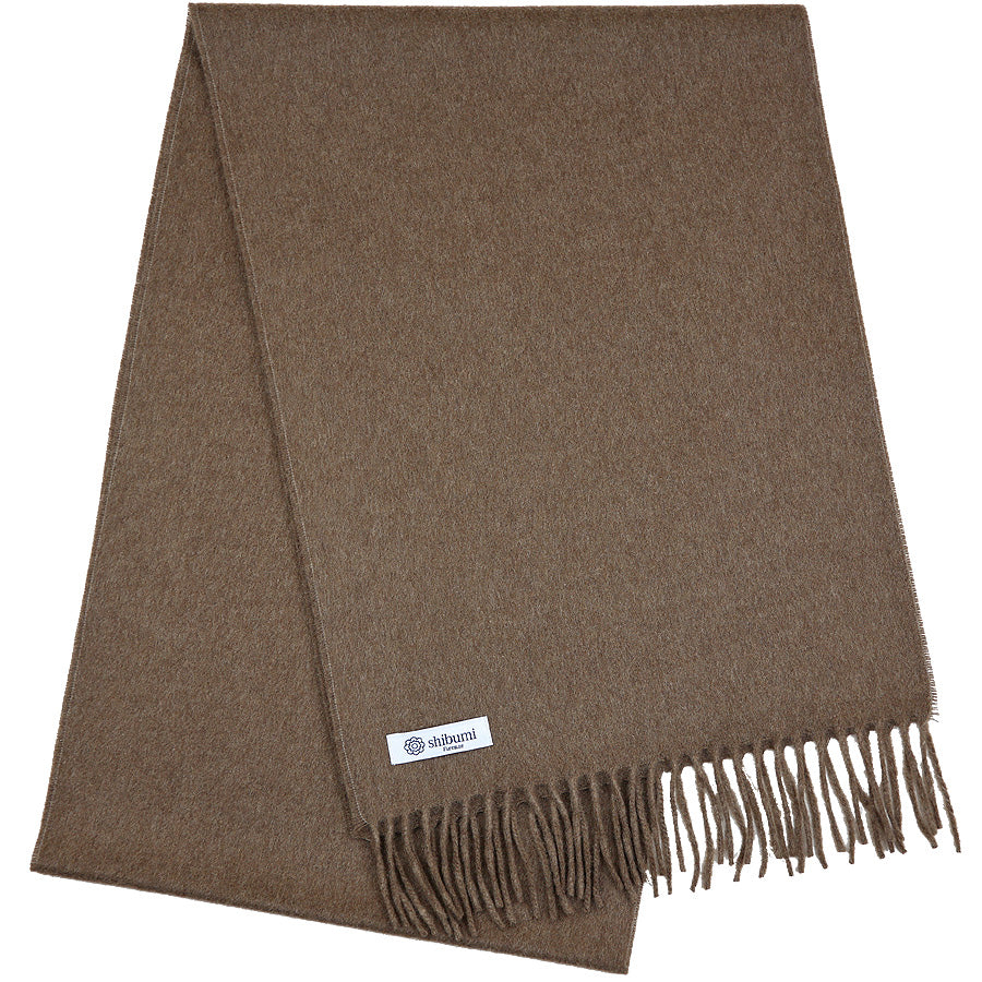 Cashmere Scarf - Cappuccino - Plain