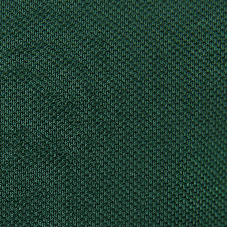 Long Sleeved Polo Shirt - Wide Spread - Dark Green - Regular Fit