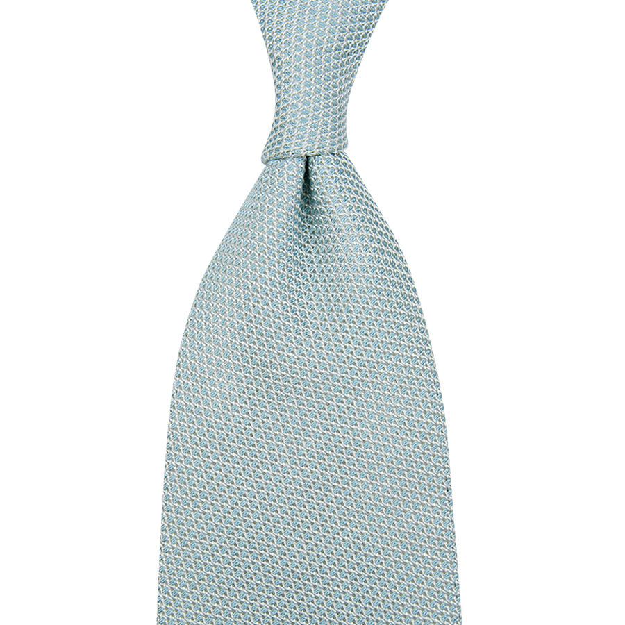 Grenadine / Garza Fina Silk Tie - Pale Blue - Hand-Rolled