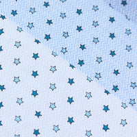 3x Star Motif Cotton Handkerchief Set - Blue