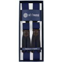 Elastic Barathea Braces - Navy