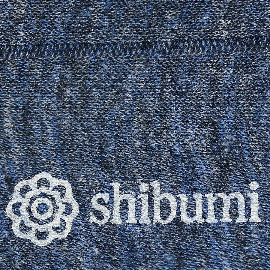 Knee Socks - Ribbed - Denim - Pure Linen