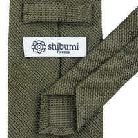 Grenadine / Garza Fina Tie - Army - Hand-Rolled