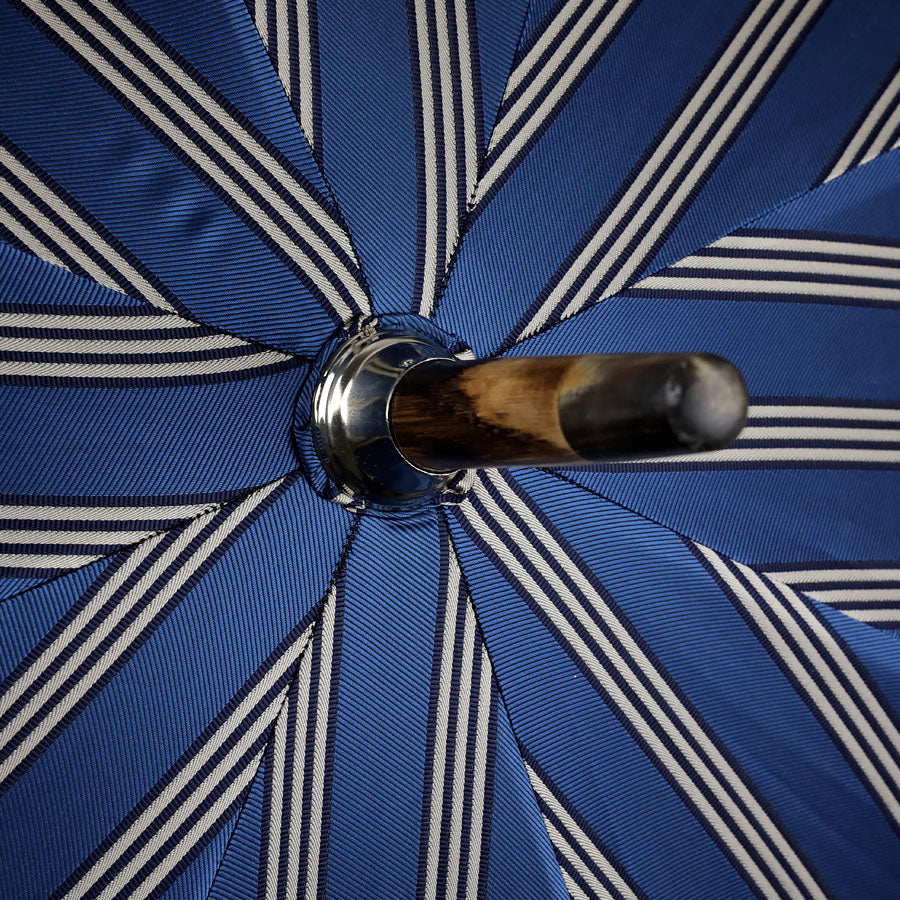 Shibumi x Mario Talarico Umbrella Blue Striped - Chestnut