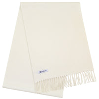 Cashmere Scarf - Cream - Plain