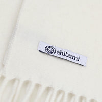 Cashmere Scarf - Cream - Plain