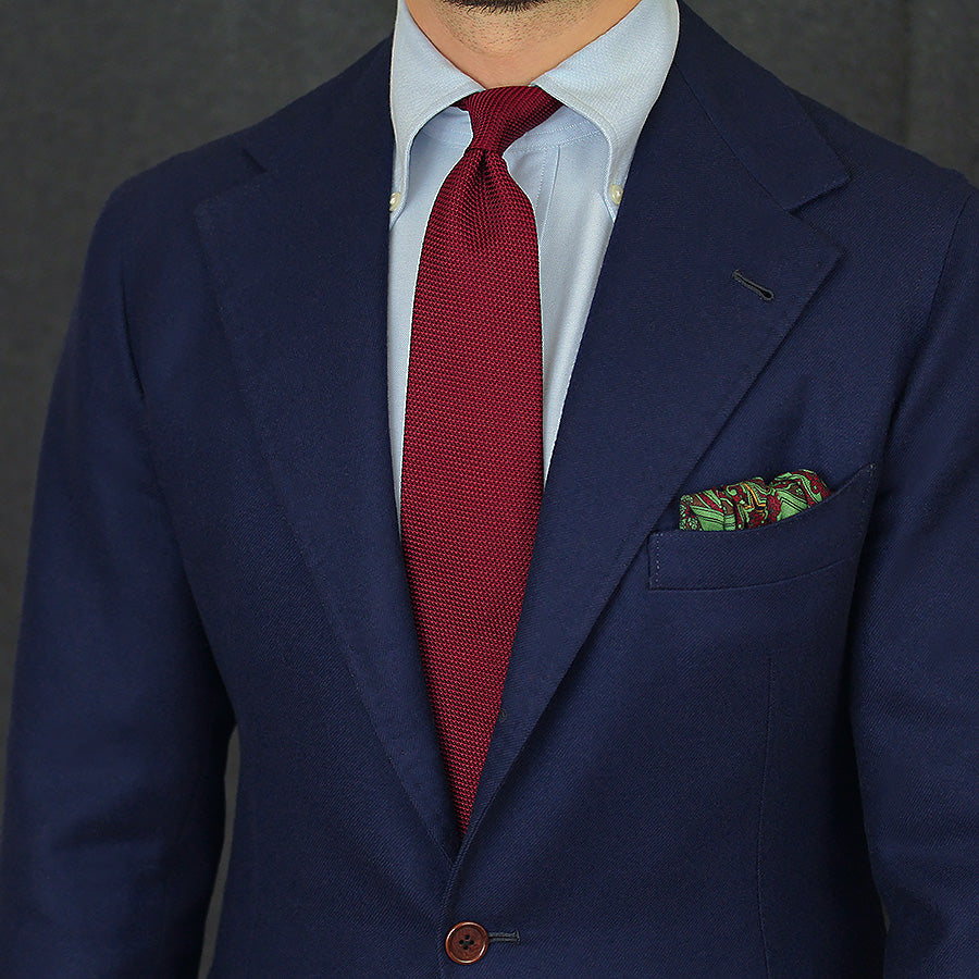 Grenadine / Garza Fina Tie - Cherry - Handrolled