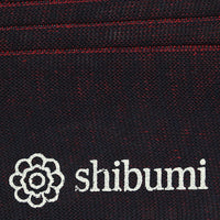 Knee Socks - Shadow Stripes - Navy / Burgundy - Pure Cotton