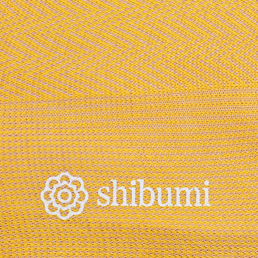 Knee Socks - Herringbone - Yellow - Cotton