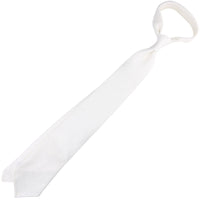 Grenadine / Garza Grossa Tie - White - Hand-Rolled