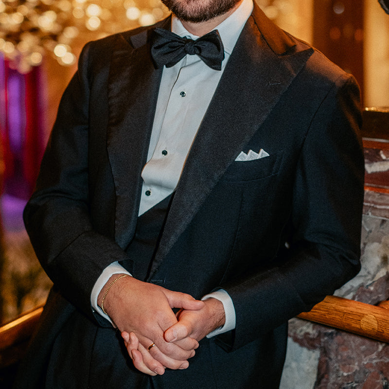 Tuxedo Set Bow Tie, Pocket Square more Shibumi Firenze