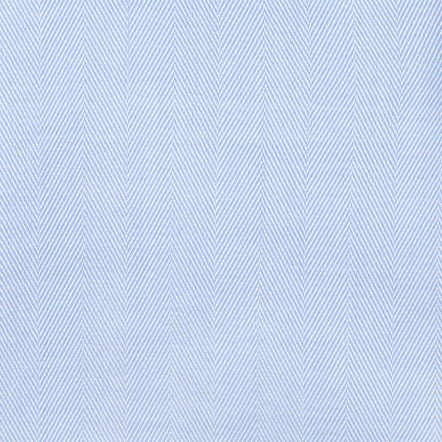Herringbone Semi Spread Shirt - Sky Blue