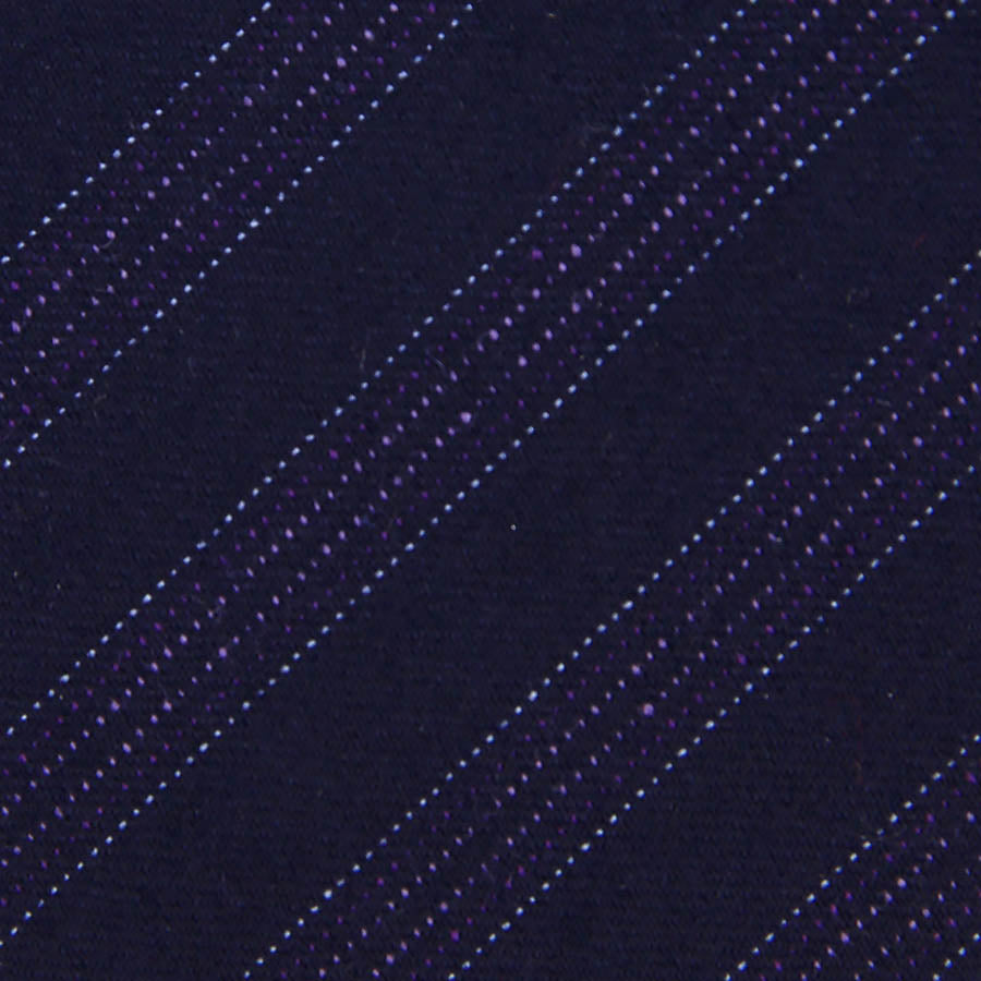 Striped Wool Bespoke Tie - Lilac