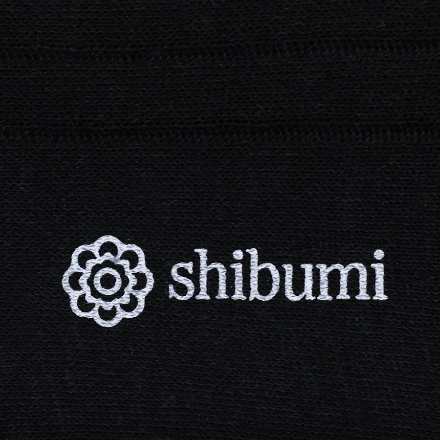 Knee Socks - Ribbed - Black - Pure Linen