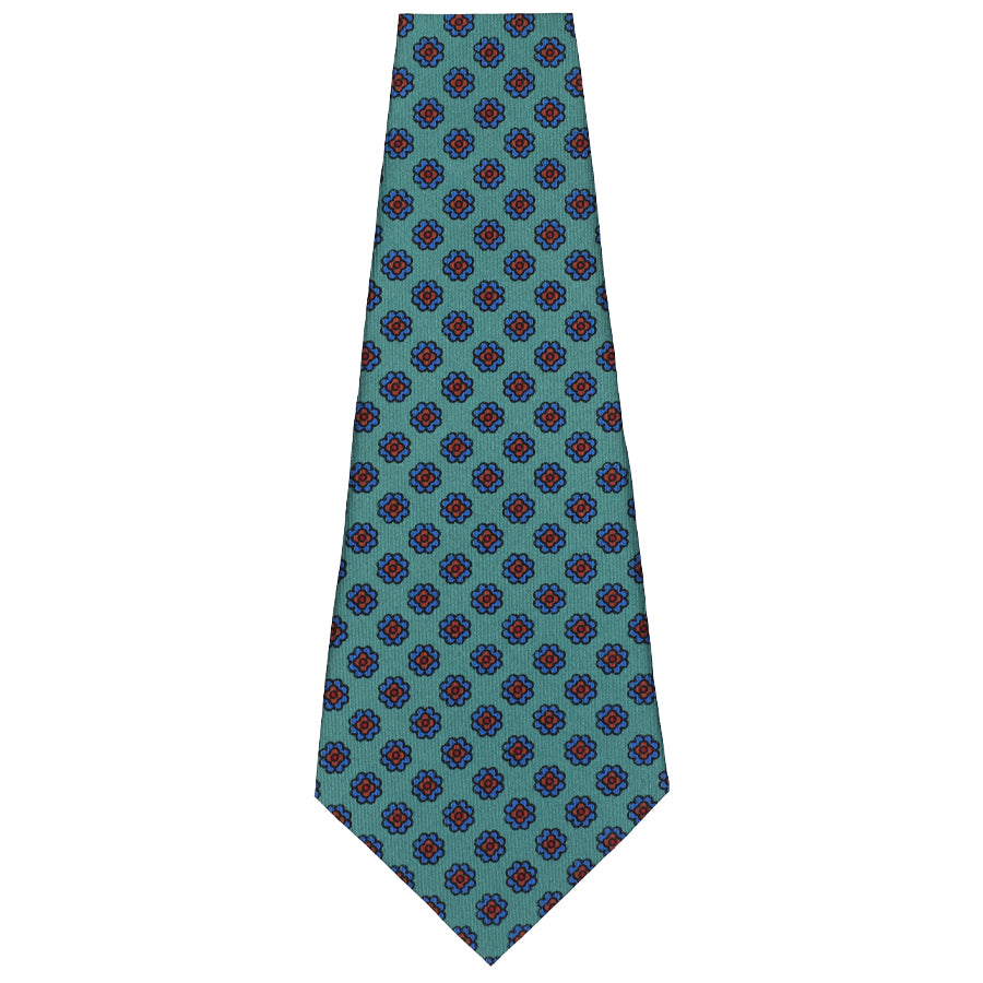 Ancient Madder Silk Bespoke Tie - Green