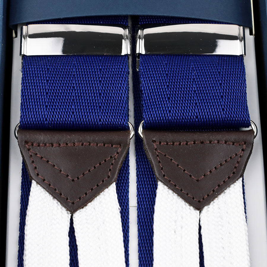 Herringbone Barathea Braces - Royal Blue