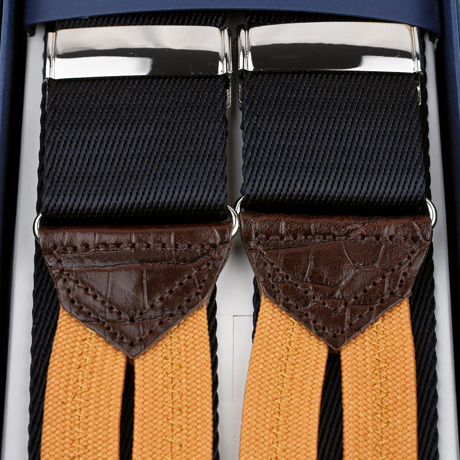 Heavy Rayon Twill Braces - Black