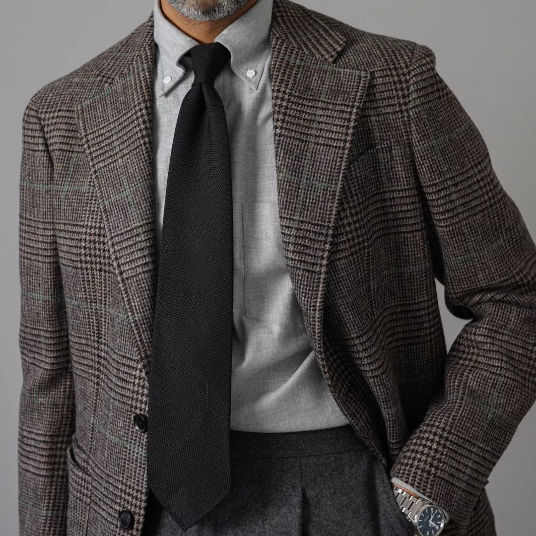 Grenadine / Garza Fina Tie - Black - Hand-Rolled