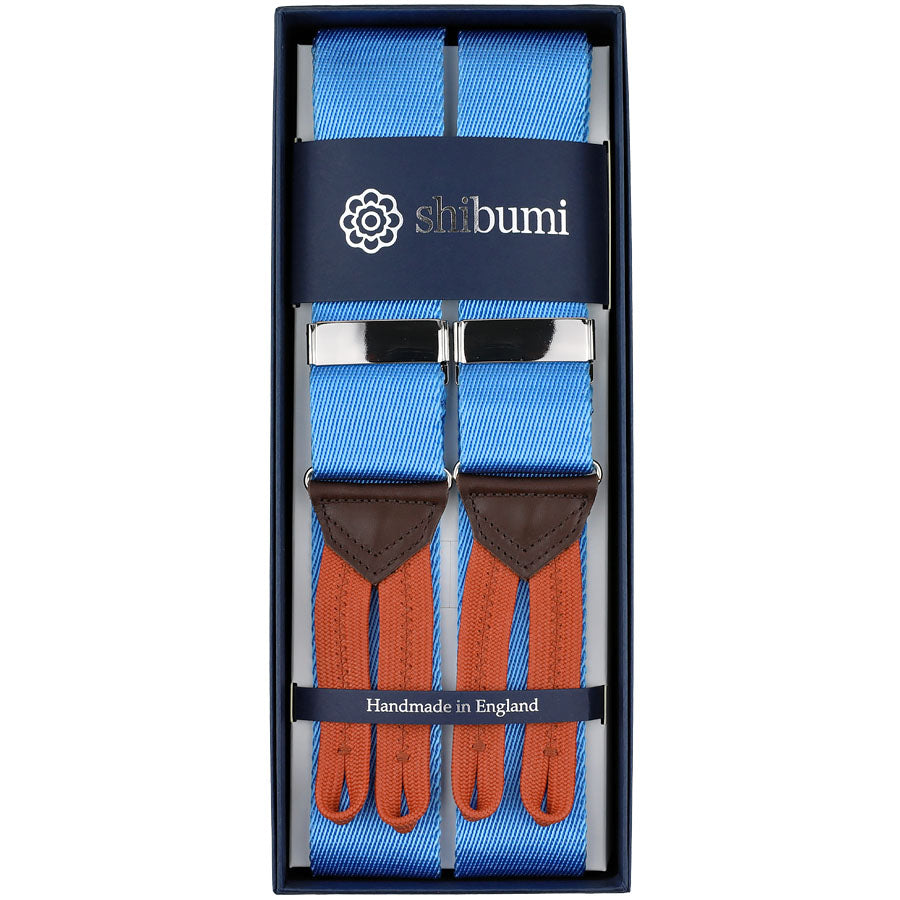 Heavy Rayon Twill Braces - Powder Blue