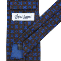 Ancient Madder Silk Tie - Espresso - Hand-Rolled