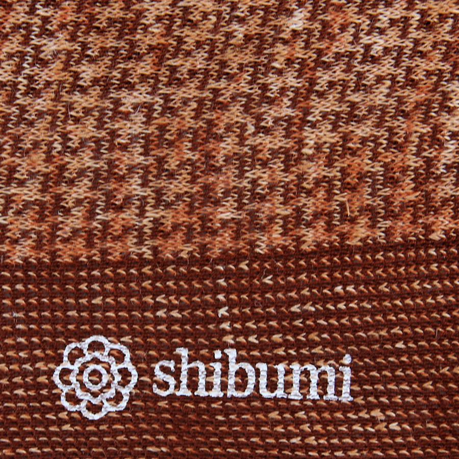 Knee Socks - Houndstooth - Brown - Cotton / Linen