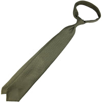 Grenadine / Garza Fina Tie - Army - Hand-Rolled
