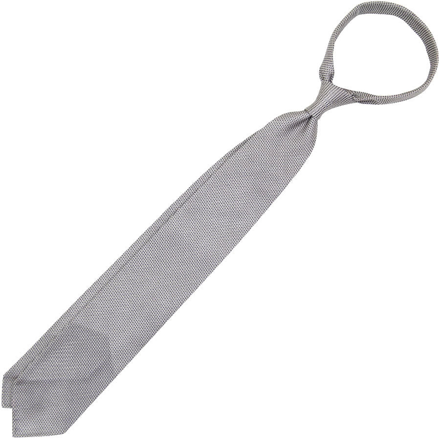 Grenadine / Garza Fina Tie - Silver - Hand-Rolled