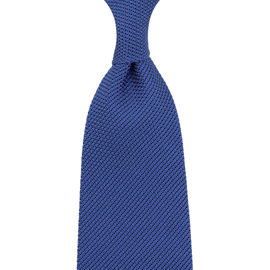 Grenadine / Garza Fina Tie - Mid Blue - Hand-Rolled