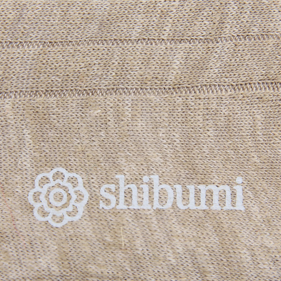 Knee Socks - Ribbed - Oatmeal - Pure Linen