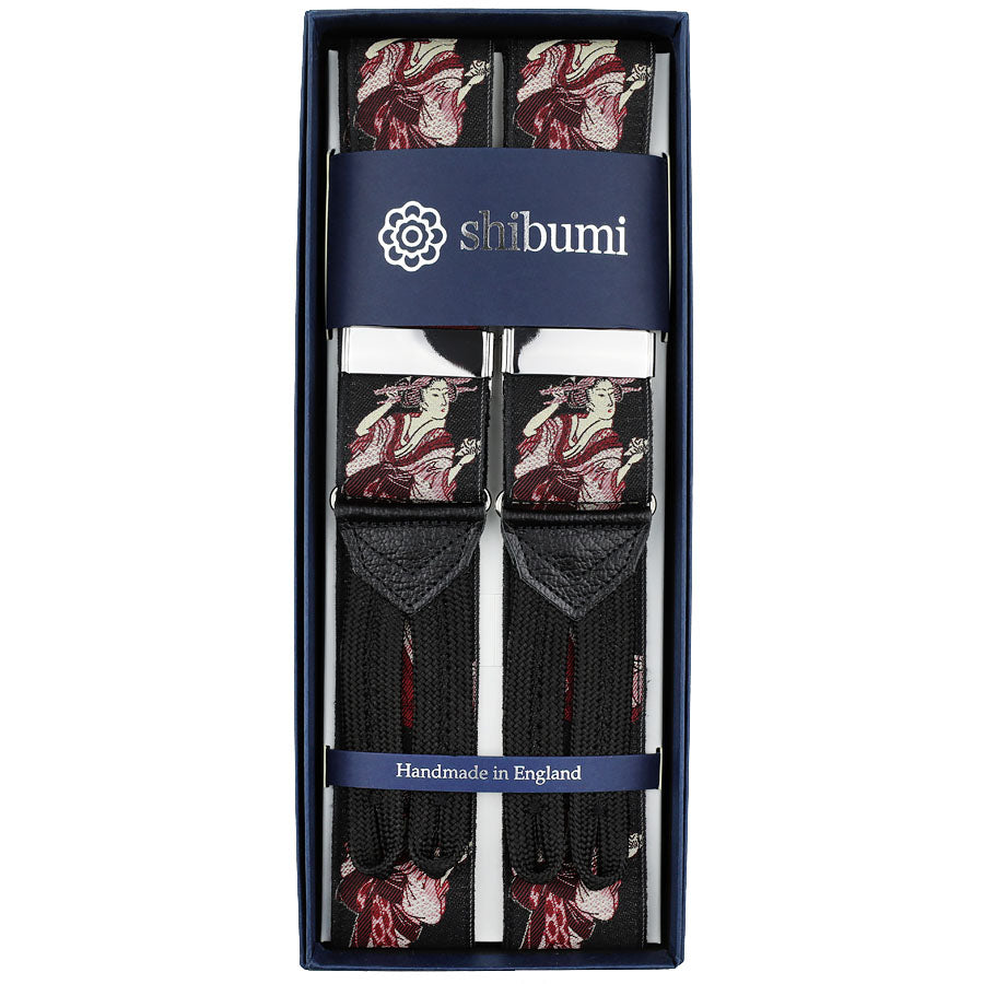 Geisha Silk Braces - Black - Limited to 500