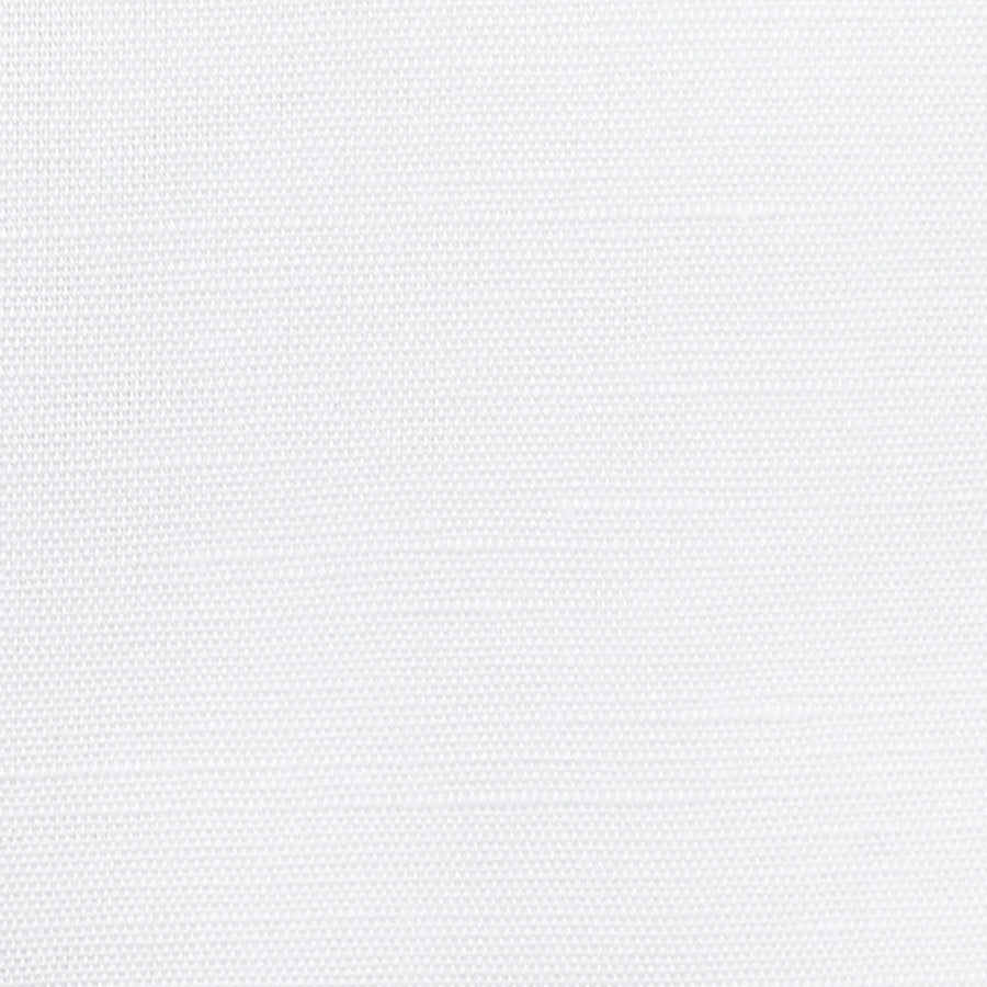 Cotton / Linen Semi Spread Shirt - White