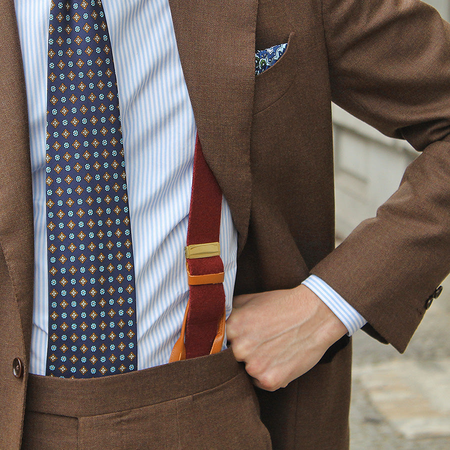 Boxcloth Braces - Burgundy