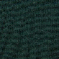 Merino Wool Knitted Polo - Forest Green