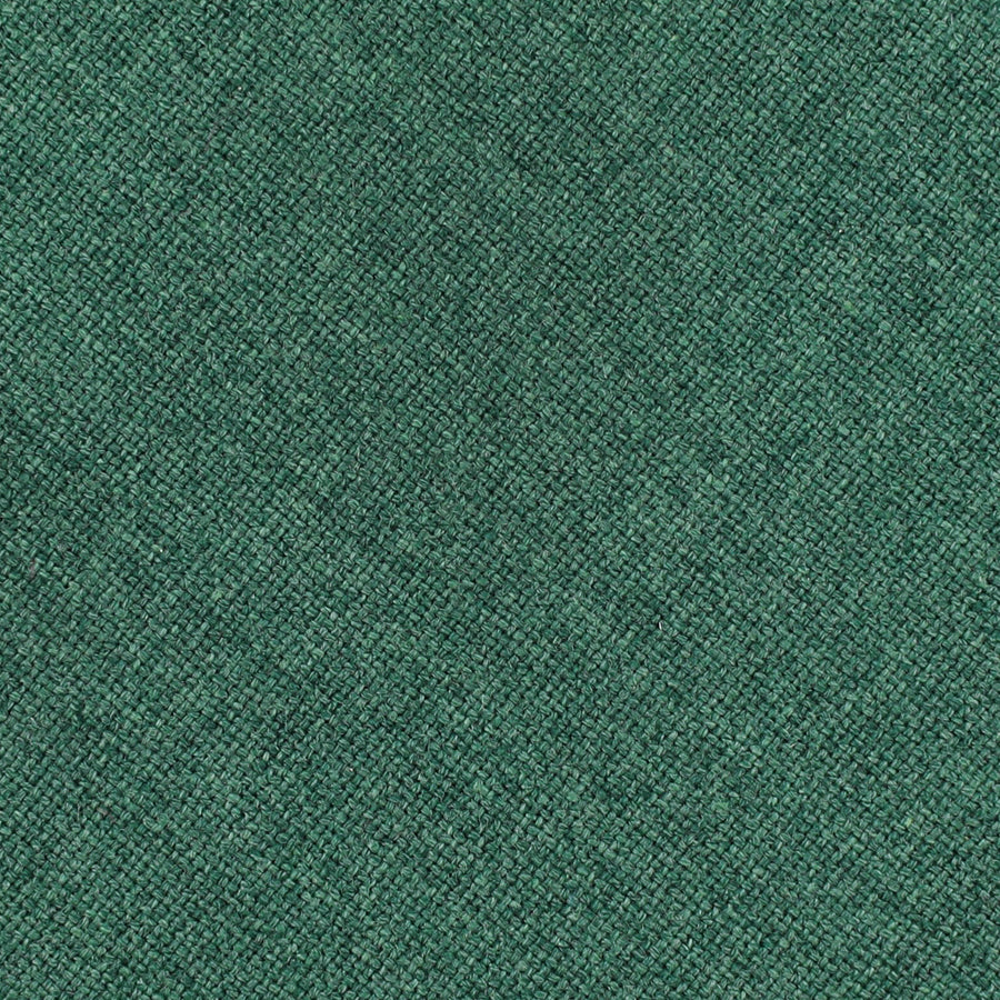 Plain Bespoke Wool / Cotton Tie - Green