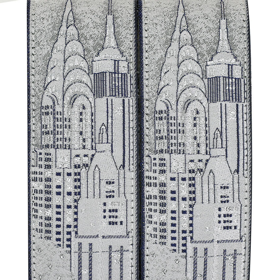 New York Skyline Silk Braces - Grey - Limited to 500