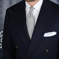 Grenadine / Garza Fina Tie - Silver - Hand-Rolled