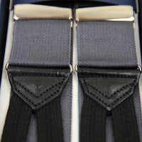 Barathea Braces - Charcoal