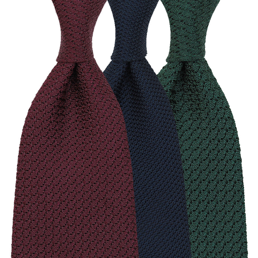 3x Plain Grenadine Ties - Colors Selectable