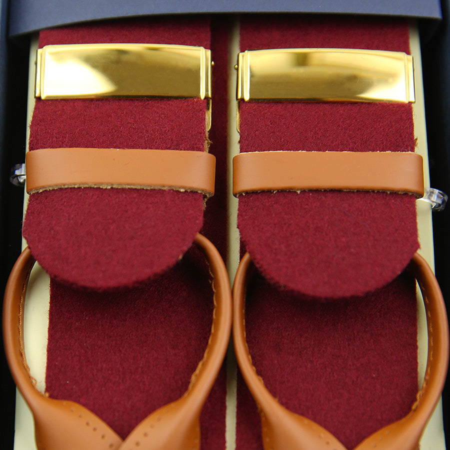 Boxcloth Braces - Burgundy