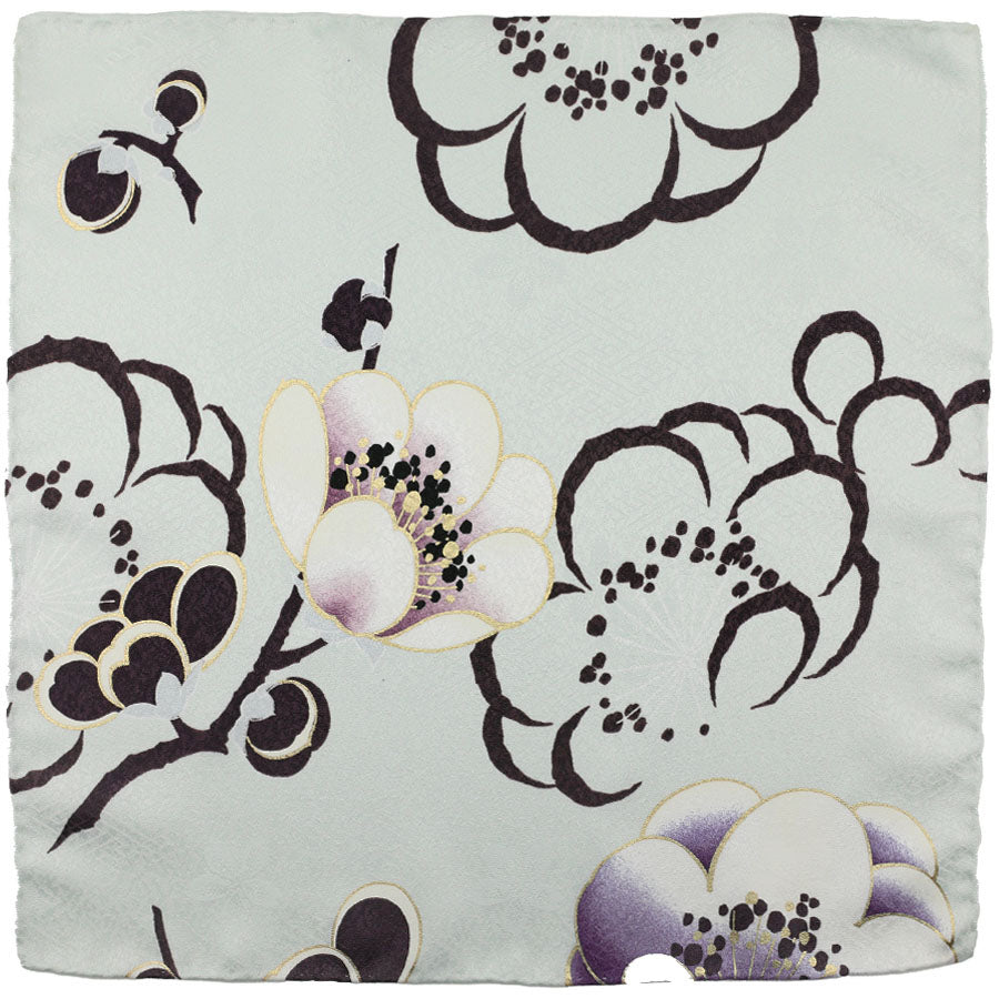 Vintage Kimono Silk Pocket Square - Pistacchio