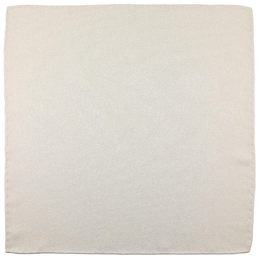 Vintage Kimono Silk Pocket Square - Beige