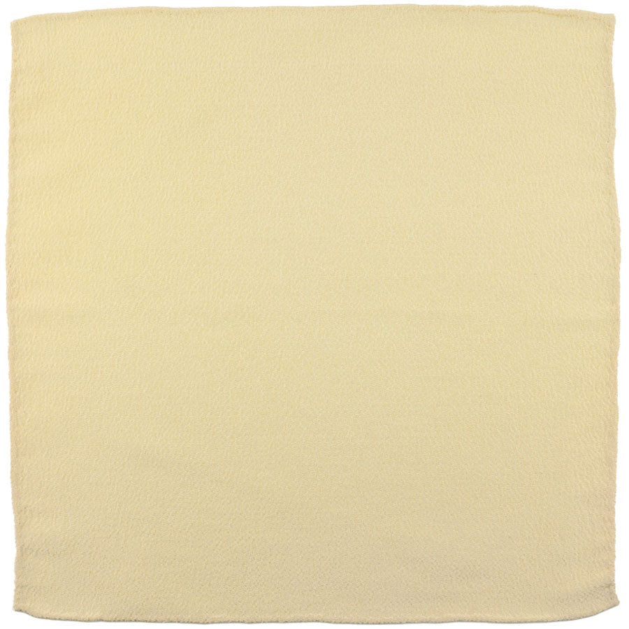 Vintage Kimono Silk Pocket Square - Yellow