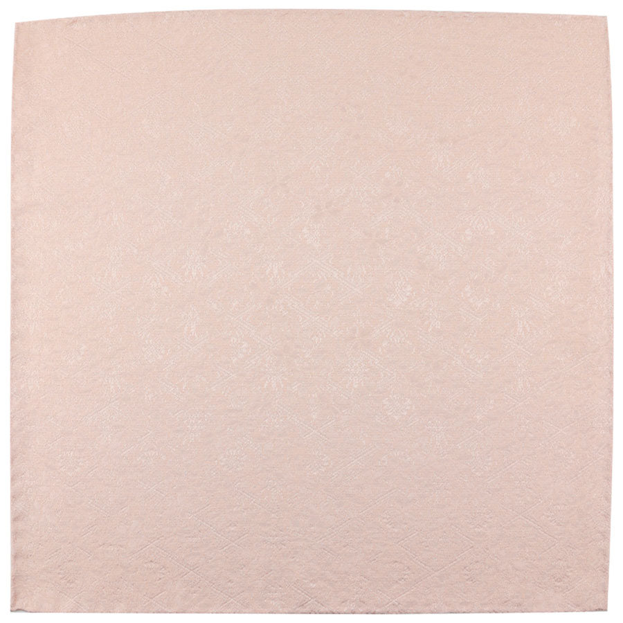 Vintage Kimono Silk Pocket Square - Light Pink