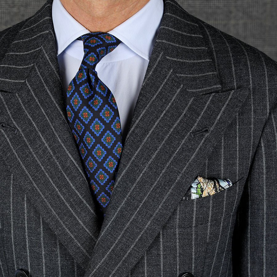 Ukiyo-e Silk Pocket Square - Ukimodo- 40x40cm